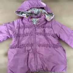 kp 薄紫色フリル付きコート　ジャンパー　100