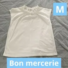 Bon mercerie フリル付きノースリーブトップス　　M