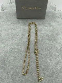 Christian Dior ヴィンテージゴールドネックレス　チェーン　CDロゴ