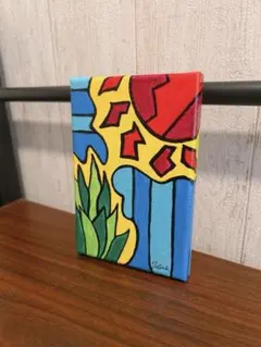 [ドサコさん専用ページ]ポップアートアクリル絵画アレンジ作品