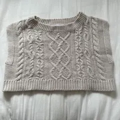 GLOBAL WORK ケーブルニット ベスト 120