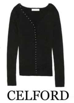 ラメニットカーディガン