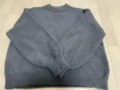 【earth music&ecology】グレー 長袖セーター