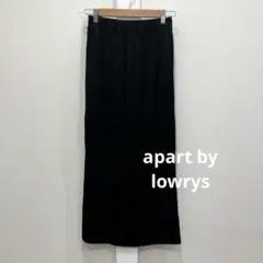 apart by lowrys プリーツ タイトスカート 黒 S ウエストゴムのサムネイル