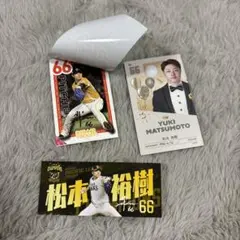 ソフトバンクホークス　松本裕樹　ステッカー　カード