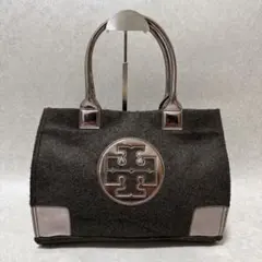 TORY BURCH トリーバーチ　トートバッグ　エラ　ウール　ロゴ