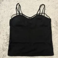 GYDA ブラックキャミソール カップ付き