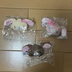 シュガーバニーズ ぬいぐるみチャーム くろうさ はなうさ ももうさ