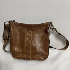 OLD COACH レザー ショルダーバッグ ブラウン 10399レディース