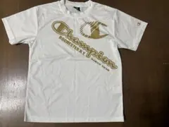 Champion ホワイト Tシャツ ロゴプリント