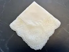 WAKO 銀座和光 レースハンカチ 花柄刺繍のサムネイル