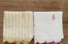 新品 RALPH LAUREN 刺繍タオルハンカチ ４枚セットのサムネイル