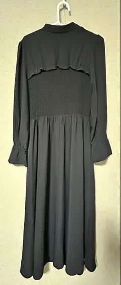 【月末処分】SAISON DE PAPILLON ブラックロングワンピース