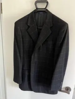 スーツジャケット 黒とグレーのチェック柄 nina ricci