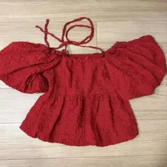 未着用・タグなし】Rirandture ローズドット刺繍ティアードキャミS