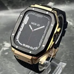 アップルウォッチ44mm Apple Watch ブラック×ゴールド ケース金黒