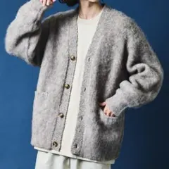 FREAK'S STORE シャギーニットカーディガン M