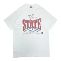 90s USA製 フルーツオブザルーム ホワイトTシャツ シングルステッチ M