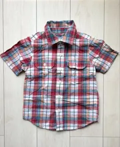 babyGap 半袖チェックシャツ 110