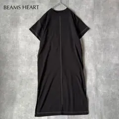 BEAMS HEART｜ビームスハート｜サイドスリット 配色ステッチ ワンピース