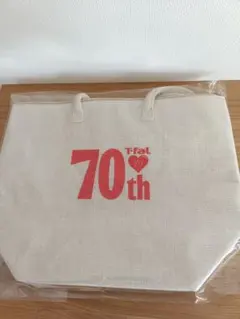T-fal 70th記念 ノベルティエコバッグ 42×32cmファスナーマチありのサムネイル