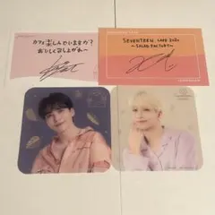 セブチカフェ ジョンハン コースター メッセージカード