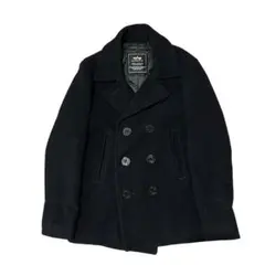 ALPHA アルファ Pコート 黒 M