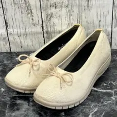 【366】美品　BALANCOIRE レディース　ニットパンプス　ウェッジソールのサムネイル