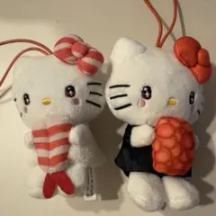 ハローキティ スシロー ぬいぐるみマスコット 2個セット