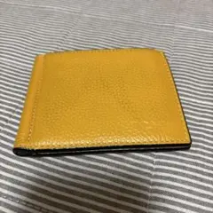 【送料込み】COACH 二つ折り財布　マネークリップ　レザー　財布