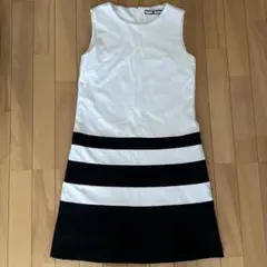 MARY QUANT ノースリーブ ひざ丈ワンピース バイカラーのサムネイル