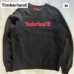Timberland ティンバーランド 前Vクルーネック 薄手スエット 黒 Mのサムネイル