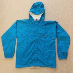 【美品】mont-bell モンベル レインウェア 160 ブルー 上下セット モンベル 160 キッズ レインスーツ(上下セット) 青 収納袋付き - メルカリ
