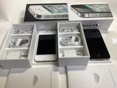 iPhone4白16GB & iPhone4S黒32GB元箱入りフルセット - メルカリ