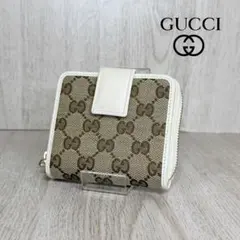 極美品 110 GUCCI グッチ 折り財布　二つ折り財布　GG柄 el3のサムネイル