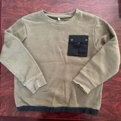 130サイズ オリーブグリーン トレーナー