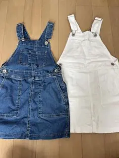 UNIQLO ジャンバースカート デニム 双子セット
