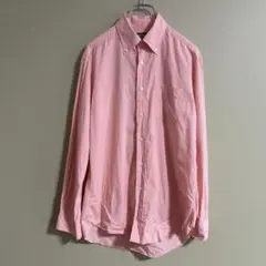 Maker's Shirt 鎌倉　オレンジ チェック柄 長袖シャツ L 国産
