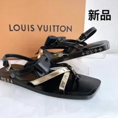 ルイヴィトン　トングサンダル　リボン　ロゴ　モノグラム　LV フラットシューズのサムネイル