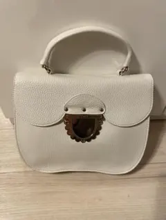 FURLA フルラ 2WAY バッグ ショルダーストラップ付 美品 ホワイト