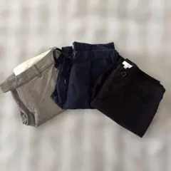 【レディースパンツまとめ売り】スラックスパンツ3本セット