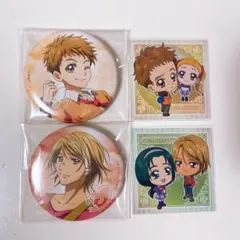 プリキュア5 ナツ　シロ　缶バッジ　ウエハースシール　セット