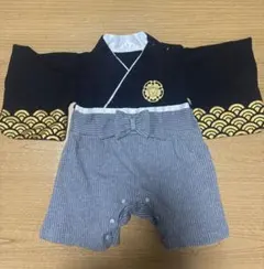 ベビー袴　ロンパース　男の子　お食い初め　60-70cm