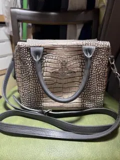 ヴィヴィアンウエストウッド　クロコ　型押し　ショルダーバッグ　ハンドバッグ