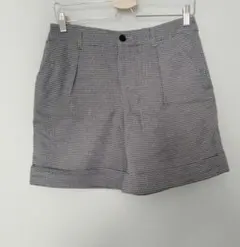 匿名配送　コムサイズム　千鳥格子柄　ショートパンツ　秋冬用　Ｌ　新品未使用品