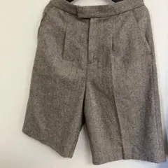アーバンリサーチ　36 ヘリンボーン柄ショートパンツ ブラウン系