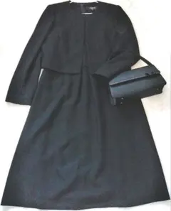 東京ソワール ウンガロ　ブラックフォーマル アンサンブル 42 バッグ