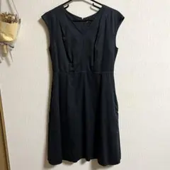 23区 オンワード　ワンピース フレンチスリーブ ブラック　38