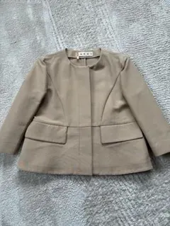 MARNI マルニ ノーカラージャケット ベージュのサムネイル