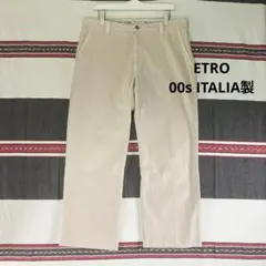 PerryEllis ワイドリネンパンツ ヘリンボーン エクリュ y2kバギー